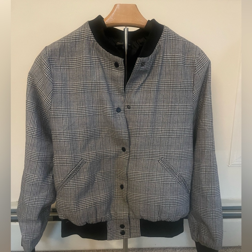 Plaid Bomber Jacket